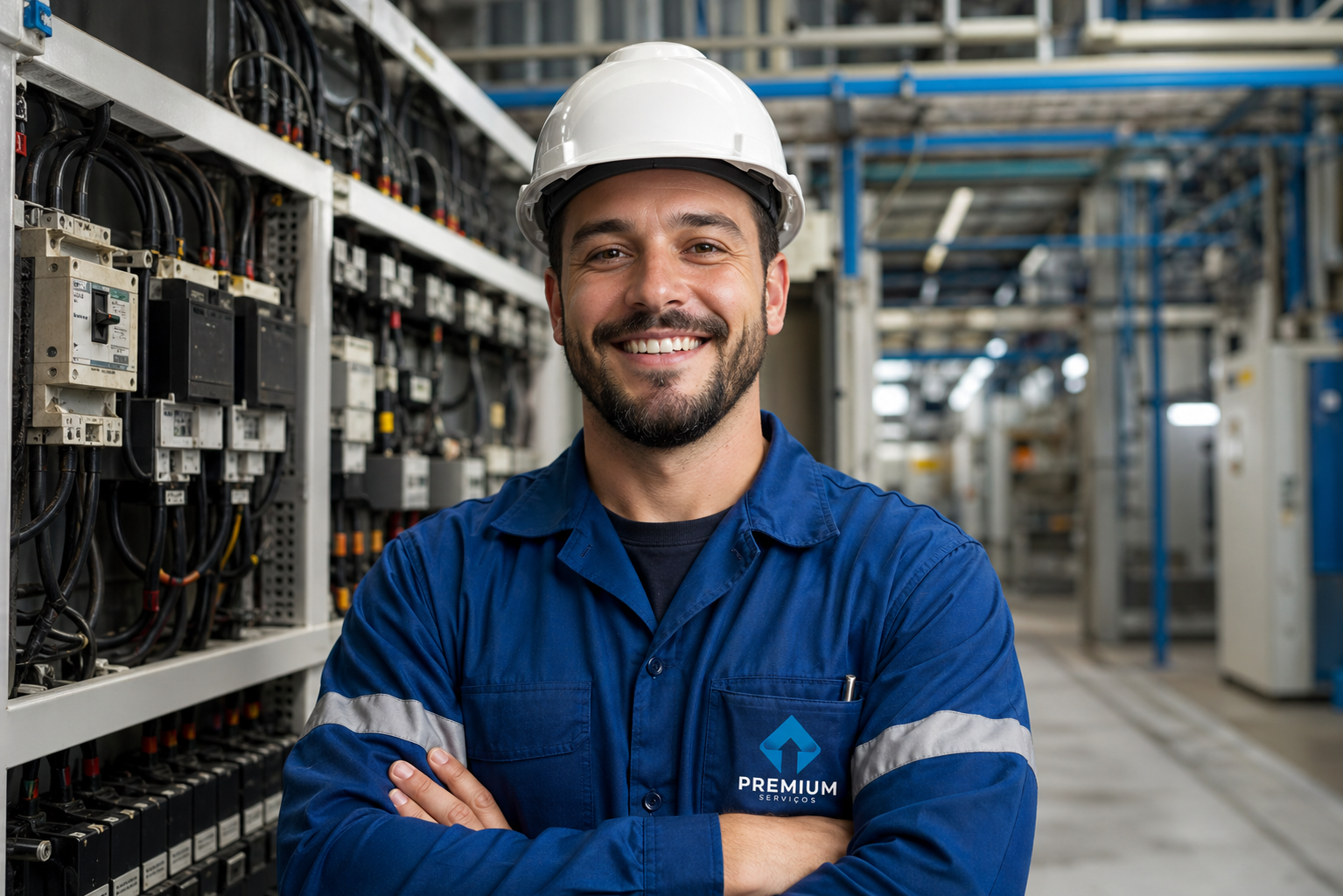 Eletricista profissional da Premium Serviços